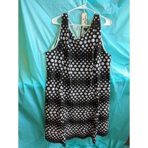 Lane Bryant Sleeveless Polka Dot Dress 24